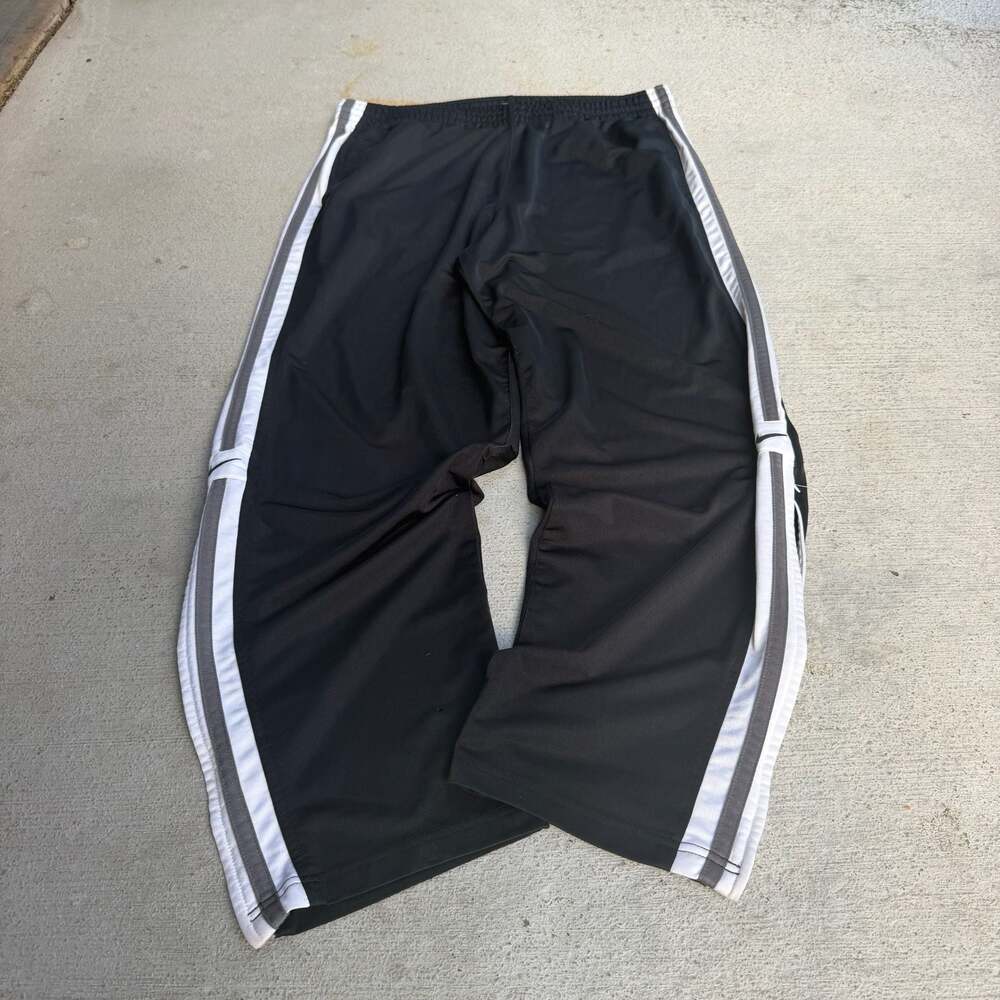Nike Vintage Track Pants Black with White Side Stripes